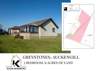 6 acres of House with Land for sale in Caithness, Sutherland and Easter Ross