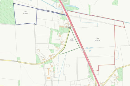 51.6 acres of Agricultural Land for sale in Twyford