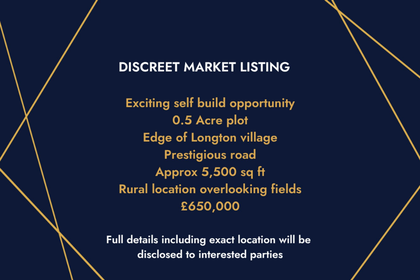 Self Build Plot for sale in Longton