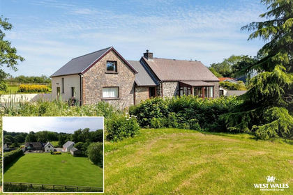 5.5 acres of House with Land for sale in Llanarthney