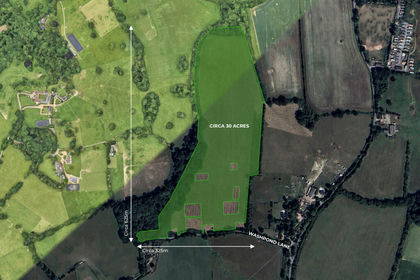 30 acres of Land for sale in Chelsham and Farleigh