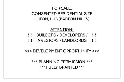 Development Land for sale in Luton North