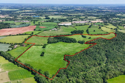 87.3 acres of Agricultural Land for auction in Grimley