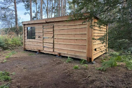 1.6 acres of Woodland with Cabin for sale in Riddlesworth
