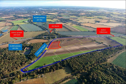 2.5 acres of Development Land for sale in Nacton