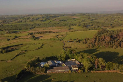 184.6 acres of Dairy Farm for sale in Dyffryn Arth